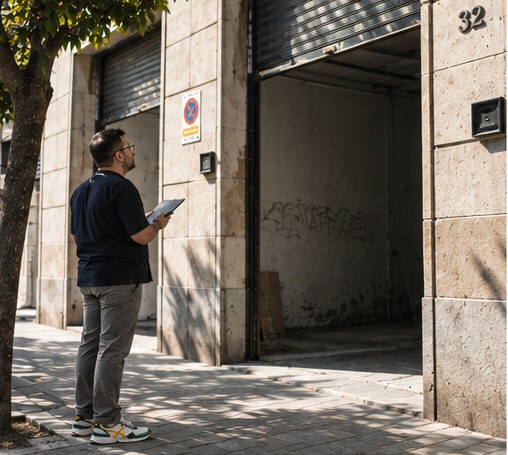 Comprobación técnica de un local a pie de calle